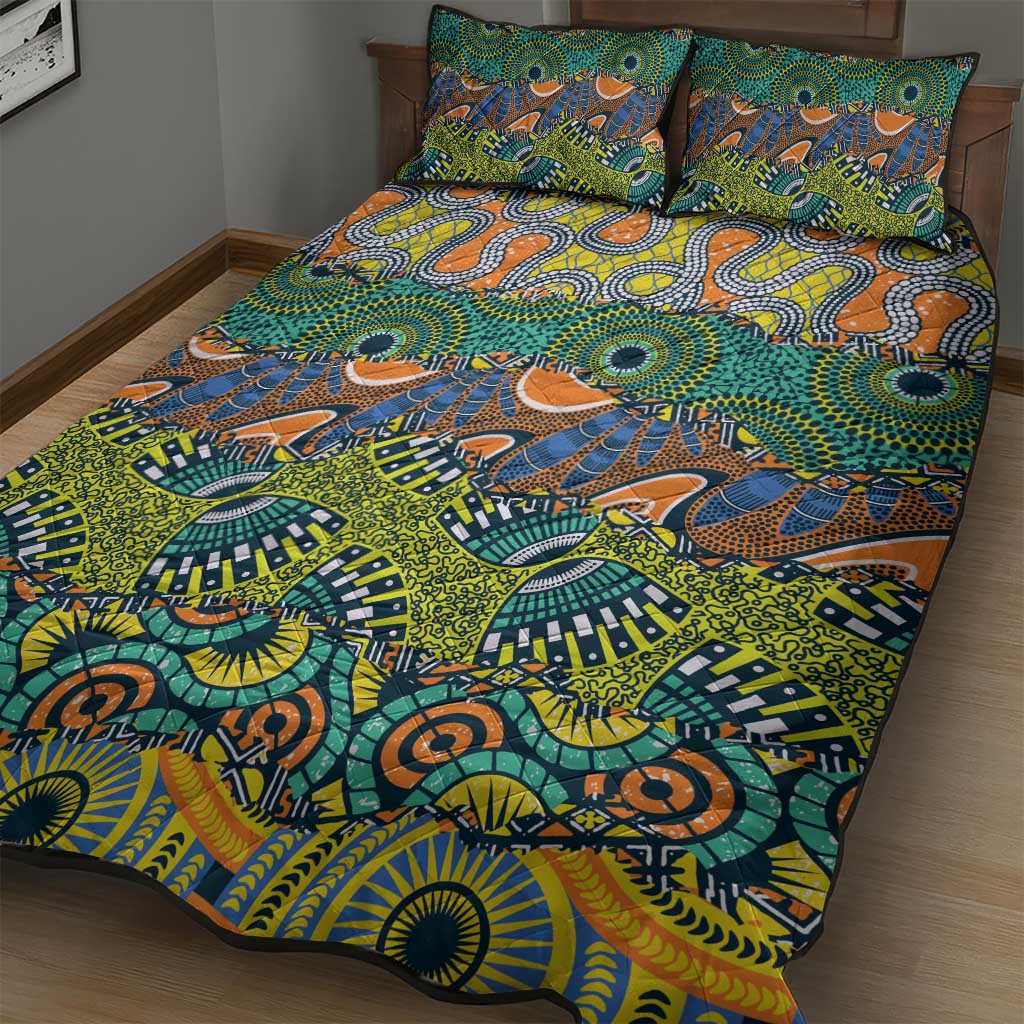 Africa Tribal Mixed Pattern Quilt Bed Set LT9