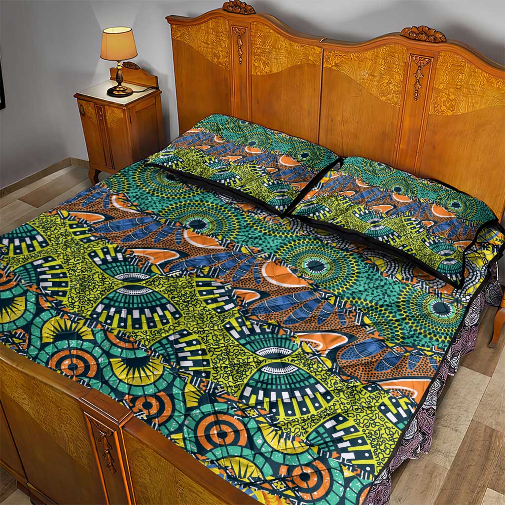 Africa Tribal Mixed Pattern Quilt Bed Set LT9