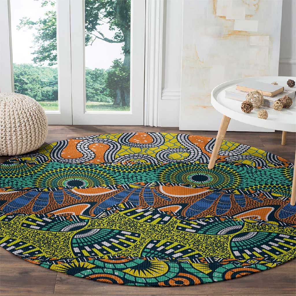 Africa Tribal Mixed Pattern Round Carpet LT9