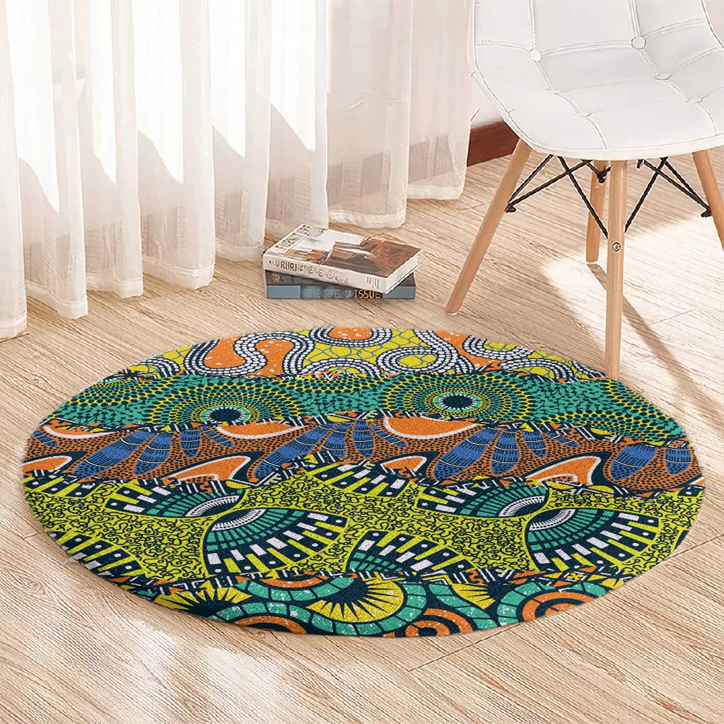 Africa Tribal Mixed Pattern Round Carpet LT9