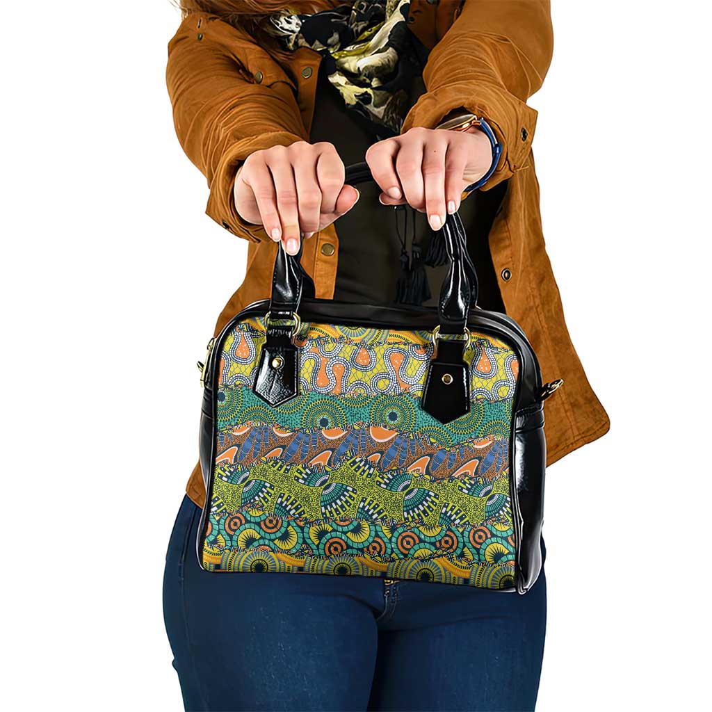 Africa Tribal Mixed Pattern Shoulder Handbag LT9