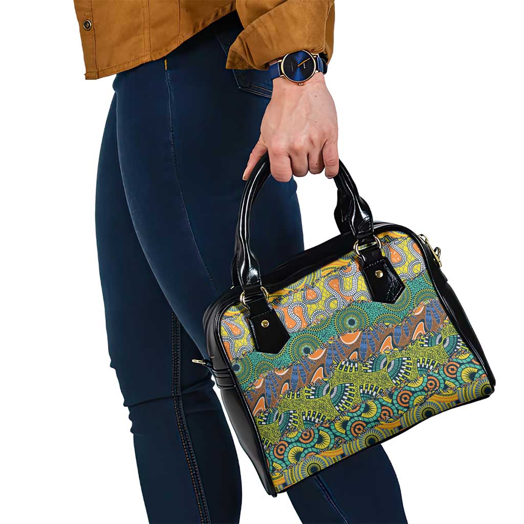 Africa Tribal Mixed Pattern Shoulder Handbag LT9