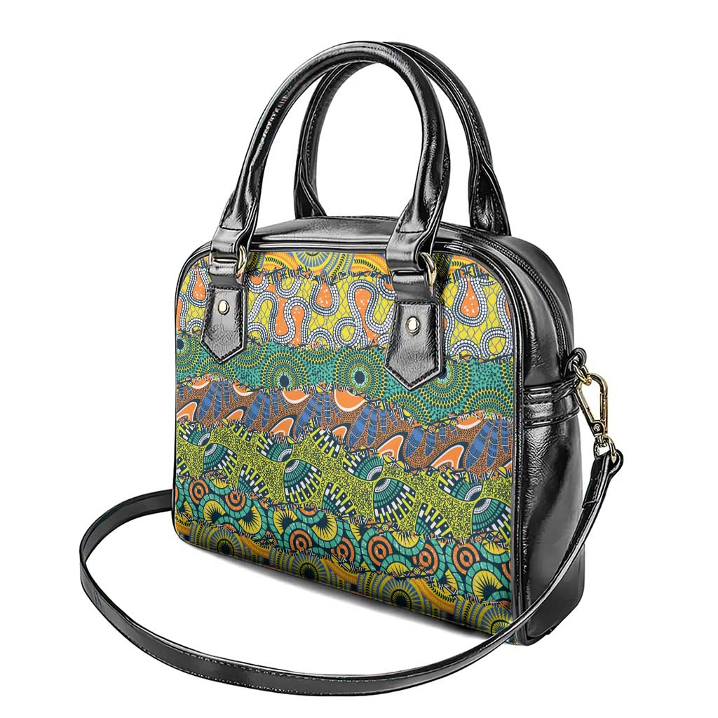 Africa Tribal Mixed Pattern Shoulder Handbag LT9