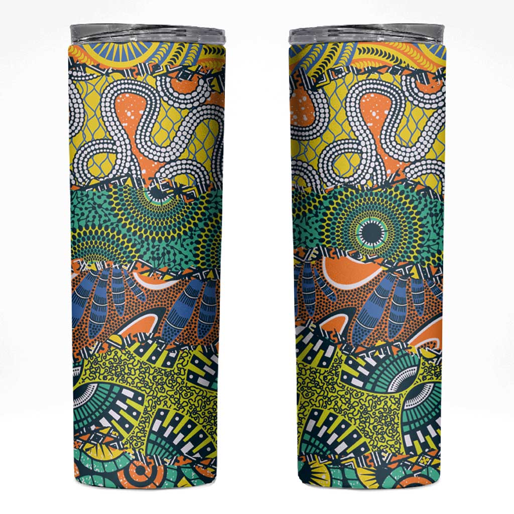 Africa Tribal Mixed Pattern Skinny Tumbler LT9