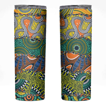 Africa Tribal Mixed Pattern Skinny Tumbler LT9