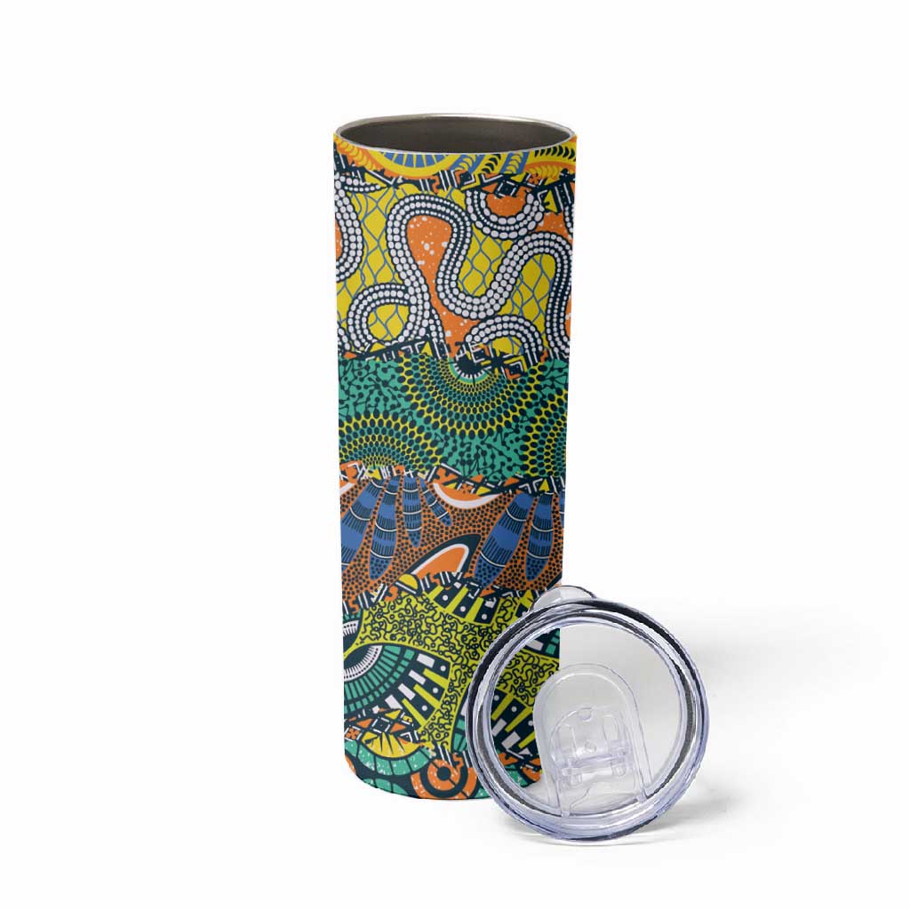 Africa Tribal Mixed Pattern Skinny Tumbler LT9