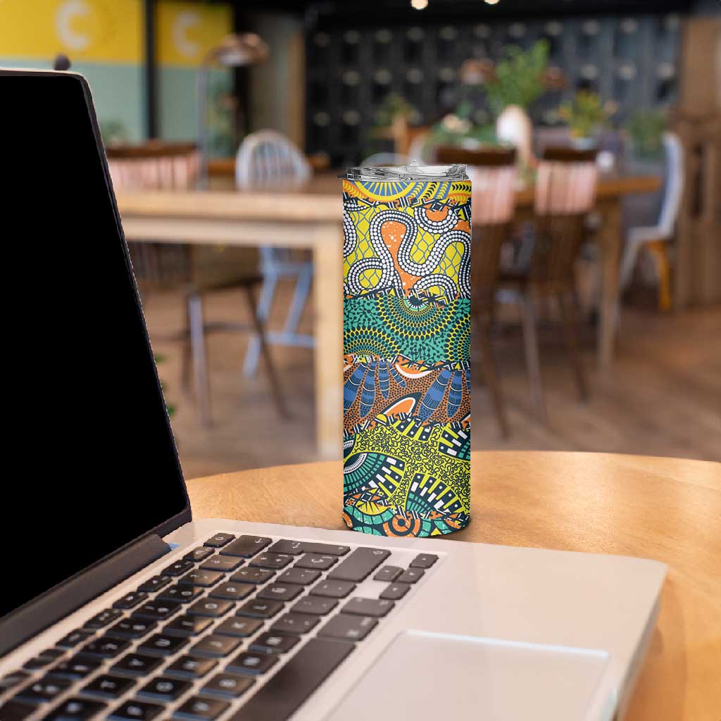 Africa Tribal Mixed Pattern Skinny Tumbler LT9