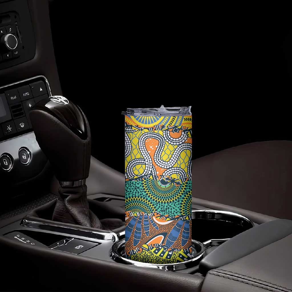 Africa Tribal Mixed Pattern Skinny Tumbler LT9