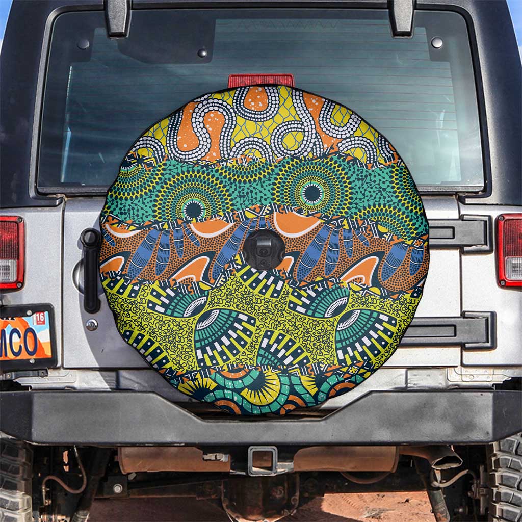 Africa Tribal Mixed Pattern Spare Tire Cover LT9