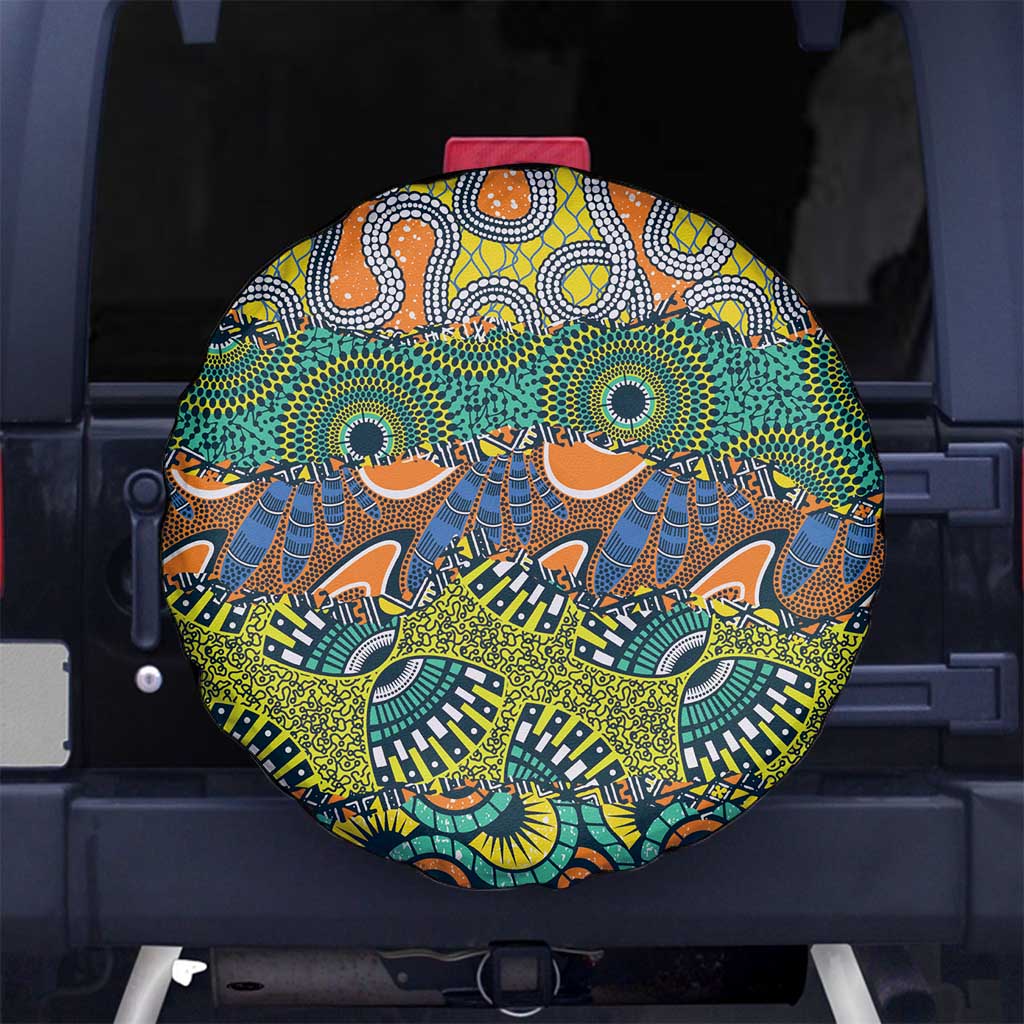 Africa Tribal Mixed Pattern Spare Tire Cover LT9