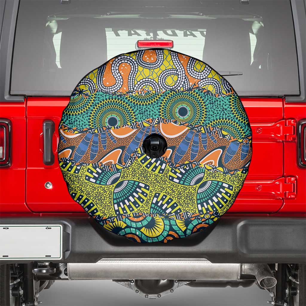 Africa Tribal Mixed Pattern Spare Tire Cover LT9