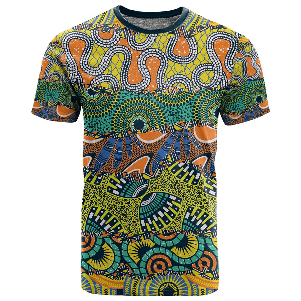 Africa Tribal Mixed Pattern T shirt LT9