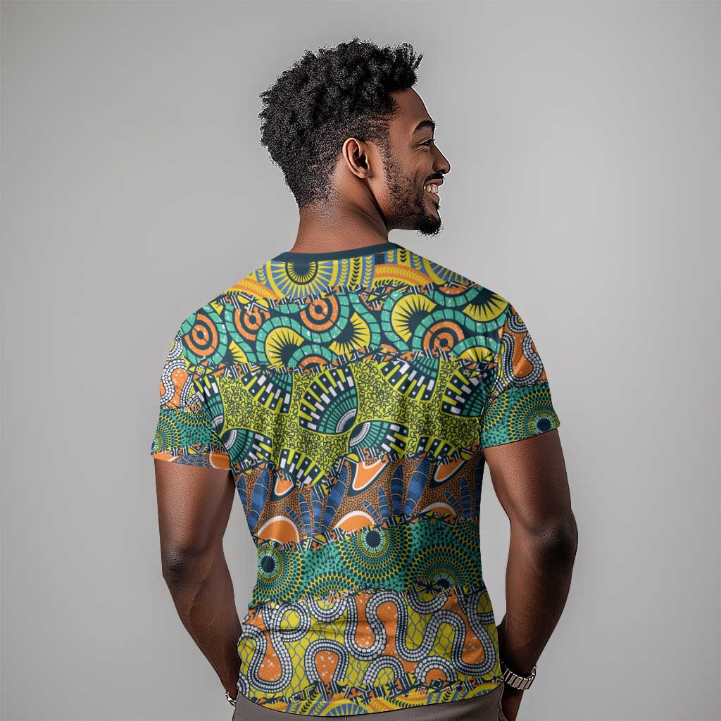 Africa Tribal Mixed Pattern T shirt LT9