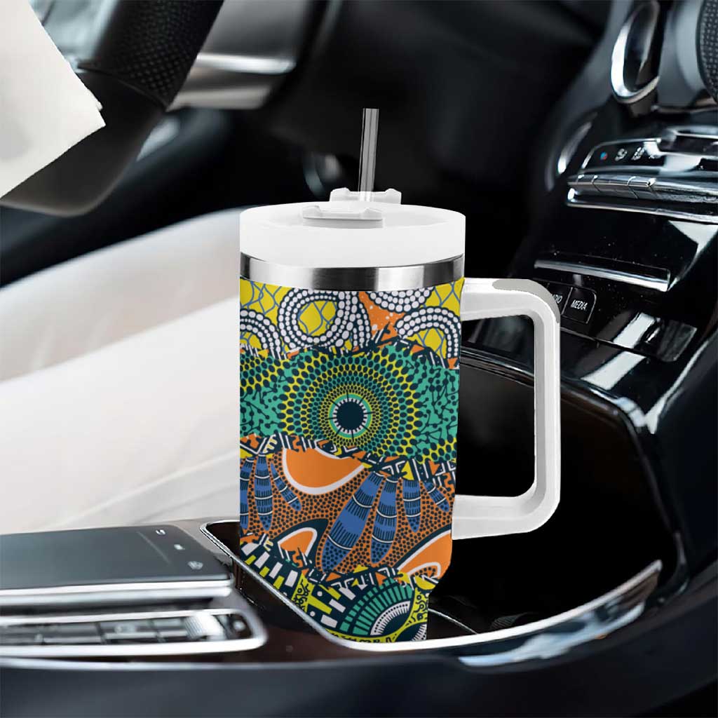 Africa Tribal Mixed Pattern Tumbler With Handle LT9
