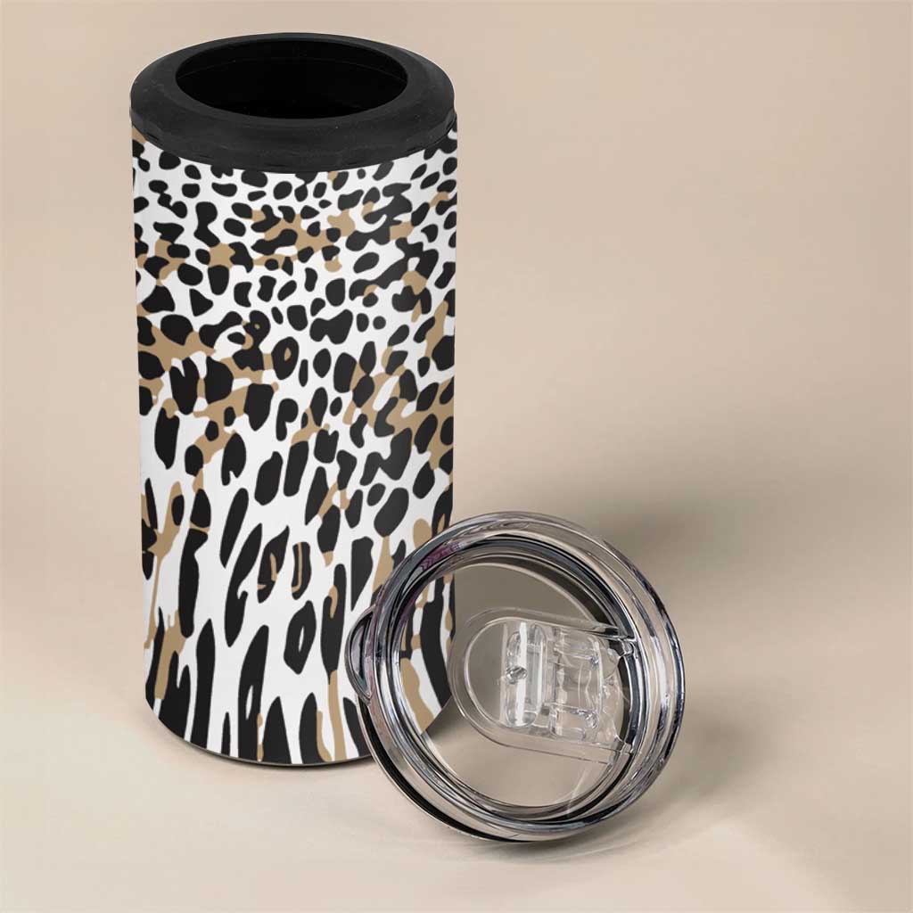 Africa Tribal Pattern Mixed Leopard Skin 4 in 1 Can Cooler Tumbler LT9