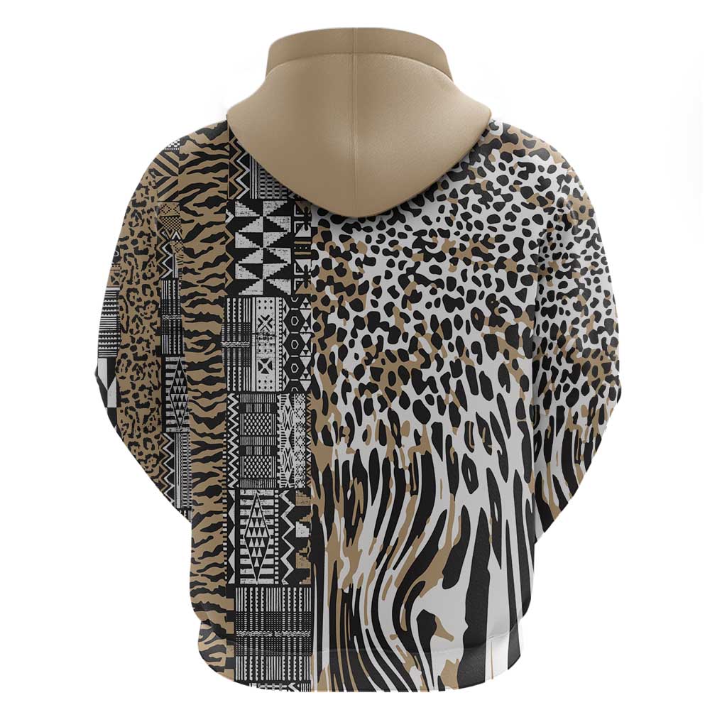 Africa Tribal Pattern Mixed Leopard Skin Hoodie LT9