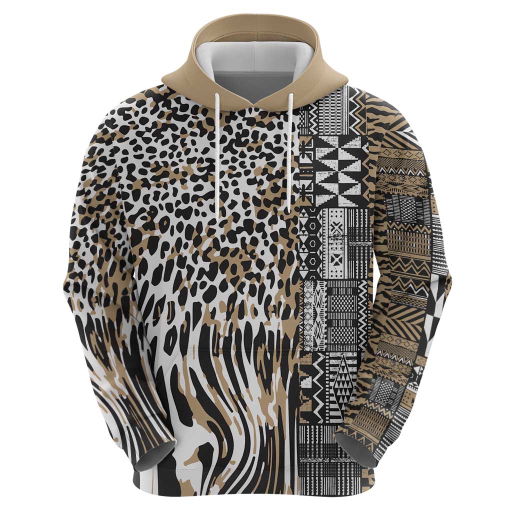 Africa Tribal Pattern Mixed Leopard Skin Hoodie LT9