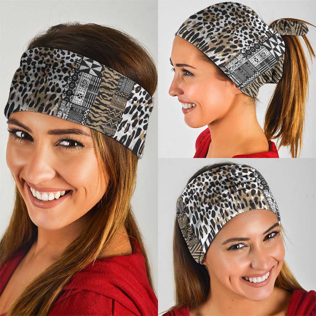 Africa Tribal Pattern Mixed Leopard Skin Neck Gaiter LT9