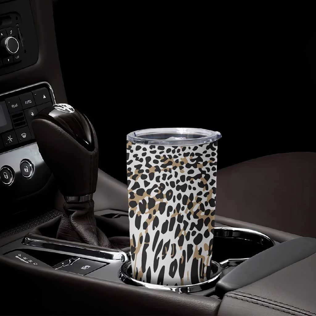 Africa Tribal Pattern Mixed Leopard Skin Tumbler Cup LT9