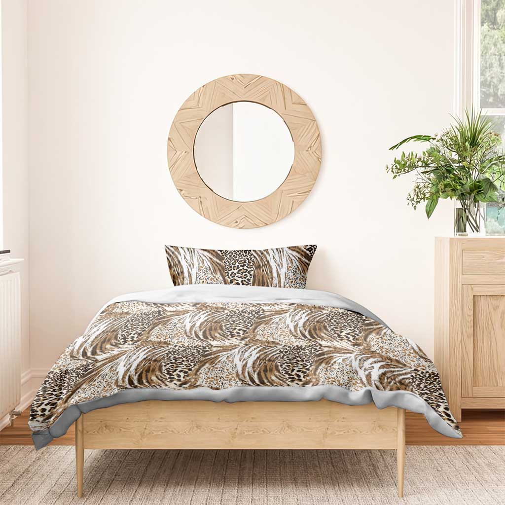 African Wild Animal Skins Bedding Set Leopard Pattern LT9