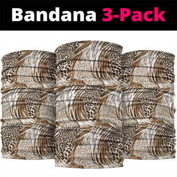 Wild Animal Skins Neck Gaiter Leopard Pattern LT9