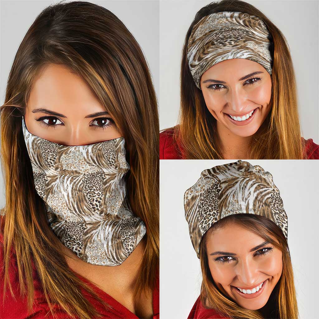 Wild Animal Skins Neck Gaiter Leopard Pattern LT9