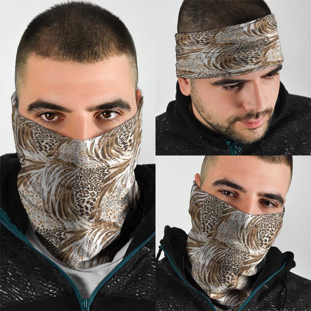 Wild Animal Skins Neck Gaiter Leopard Pattern LT9