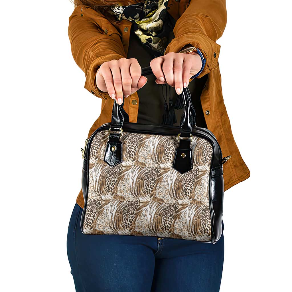 Wild Animal Skins Shoulder Handbag Leopard Pattern LT9