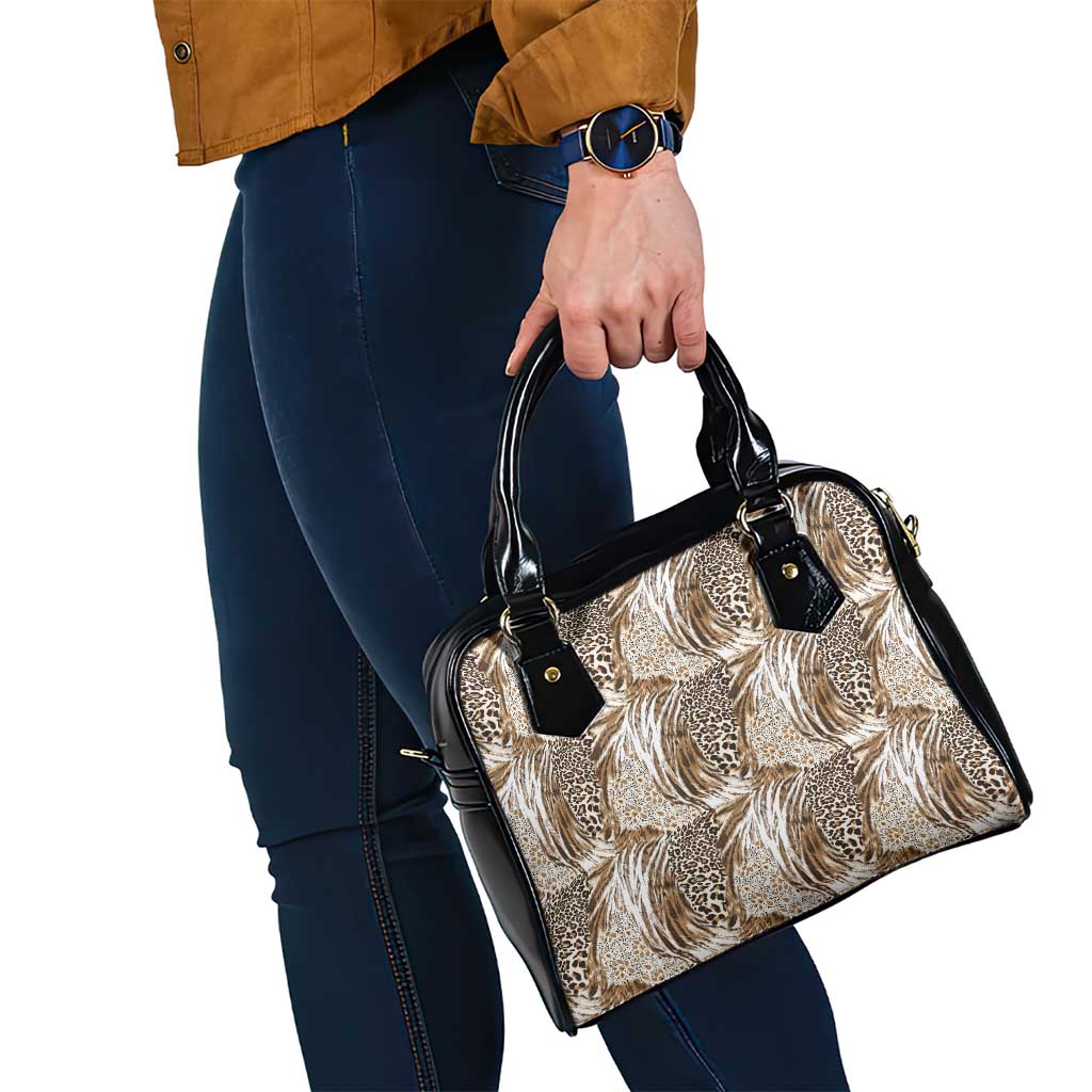 Wild Animal Skins Shoulder Handbag Leopard Pattern LT9