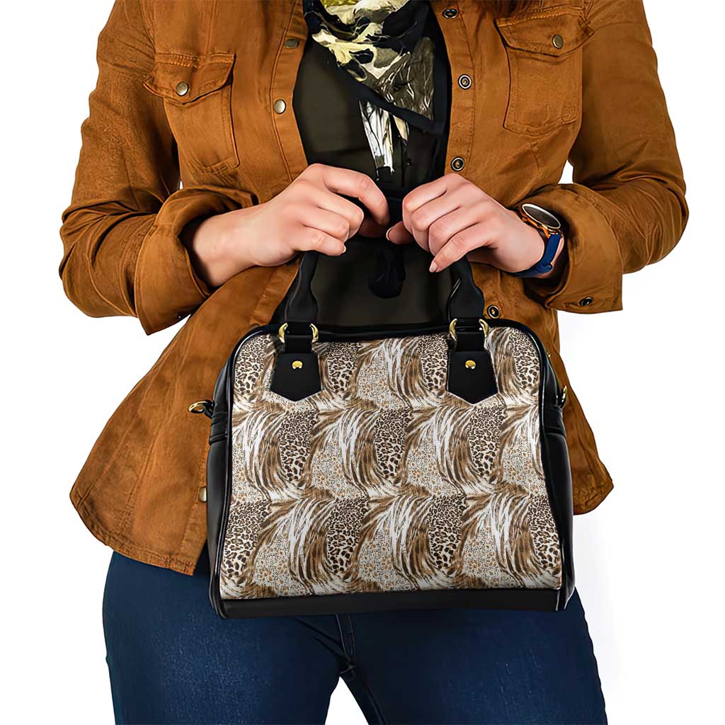 Wild Animal Skins Shoulder Handbag Leopard Pattern LT9