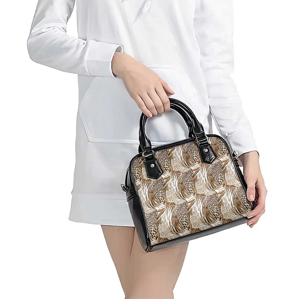 Wild Animal Skins Shoulder Handbag Leopard Pattern LT9