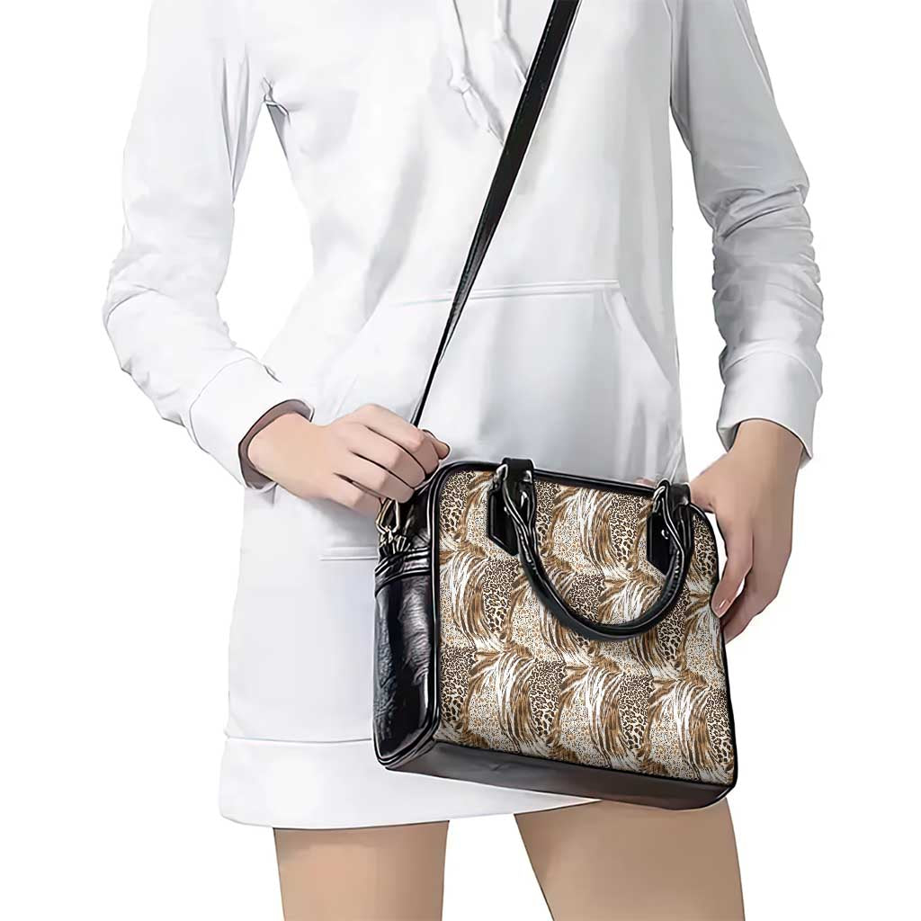 Wild Animal Skins Shoulder Handbag Leopard Pattern LT9