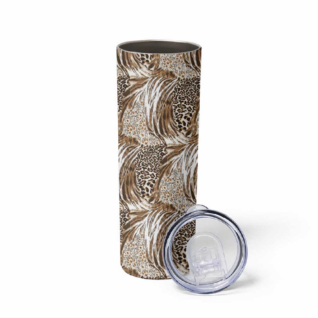 African Wild Animal Skins Skinny Tumbler Leopard Pattern LT9