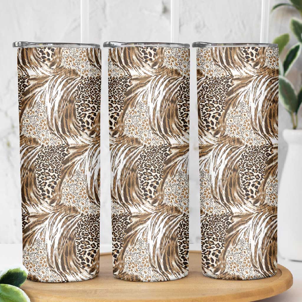 African Wild Animal Skins Skinny Tumbler Leopard Pattern LT9
