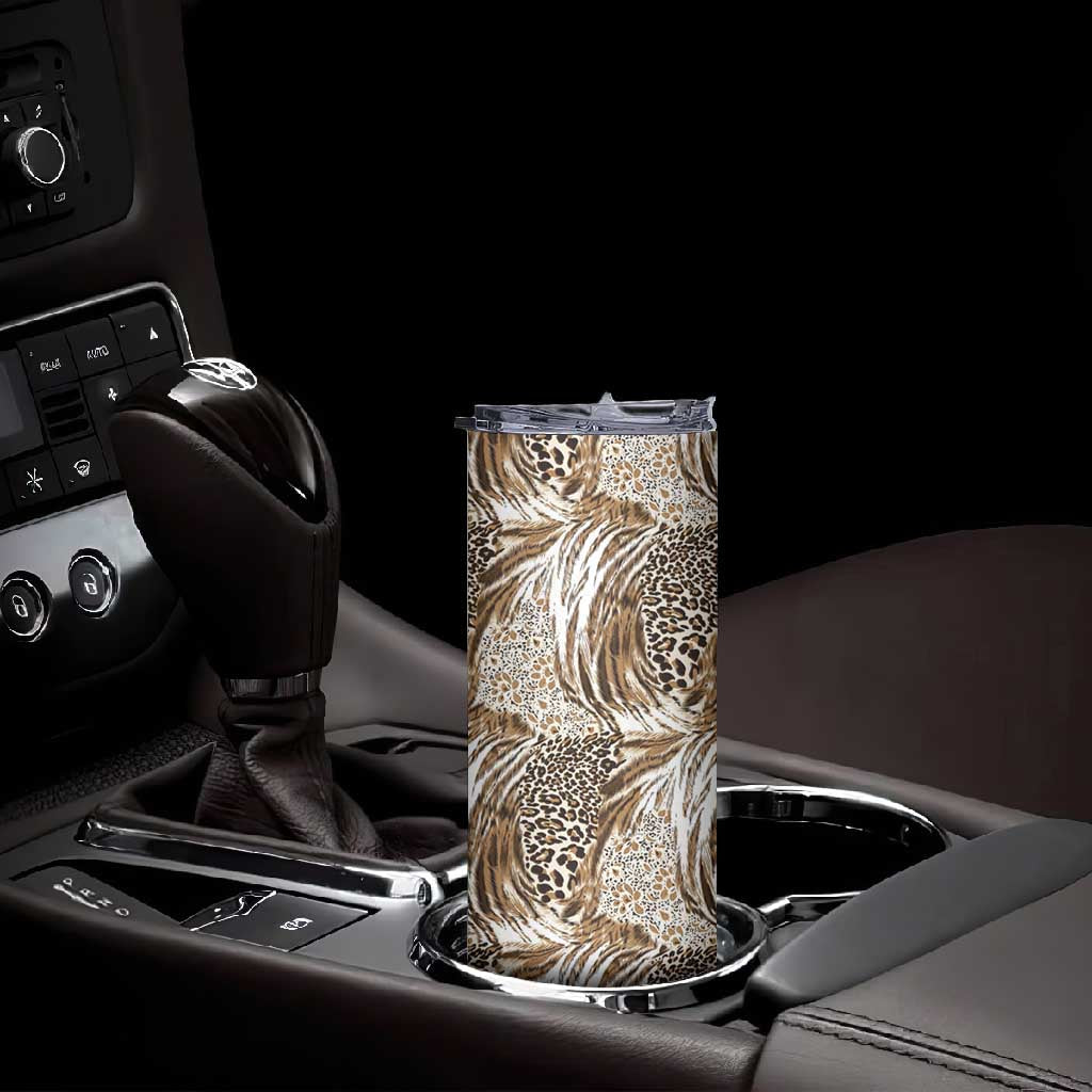 African Wild Animal Skins Skinny Tumbler Leopard Pattern LT9