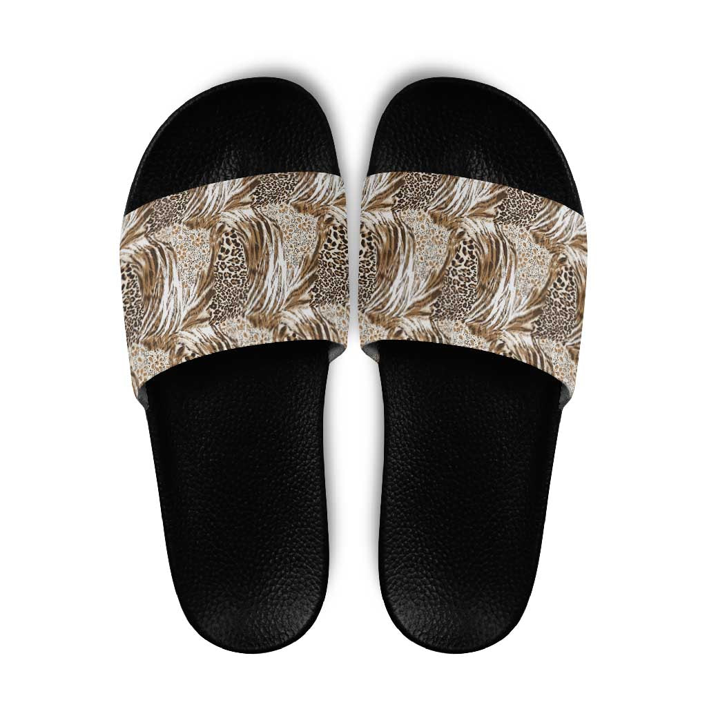 Wild Animal Skins Slide Sandals Leopard Pattern LT9