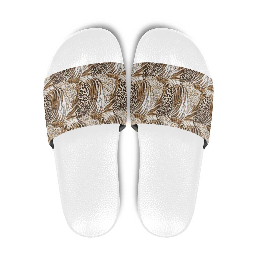 Wild Animal Skins Slide Sandals Leopard Pattern LT9