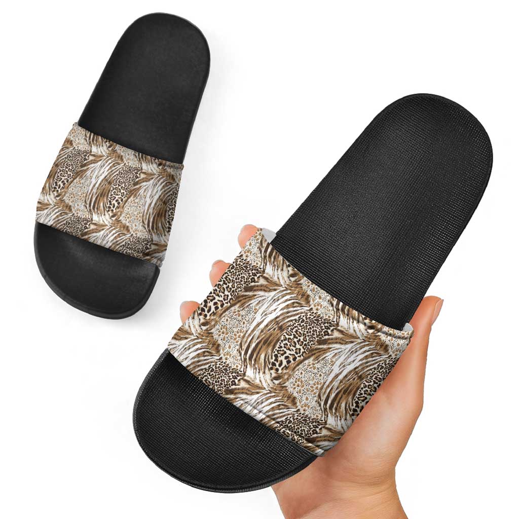 Wild Animal Skins Slide Sandals Leopard Pattern LT9