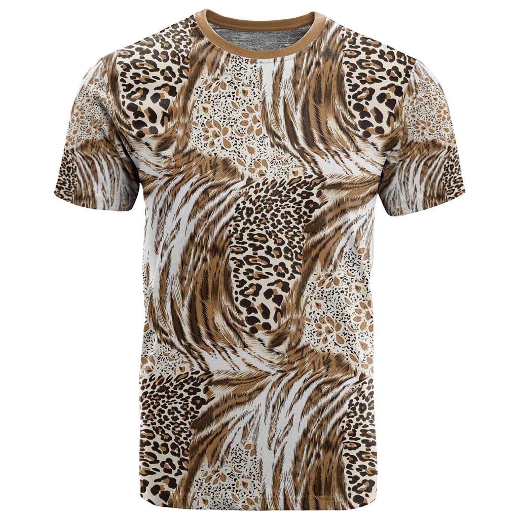 African Wild Animal Skins T shirt Leopard Pattern LT9