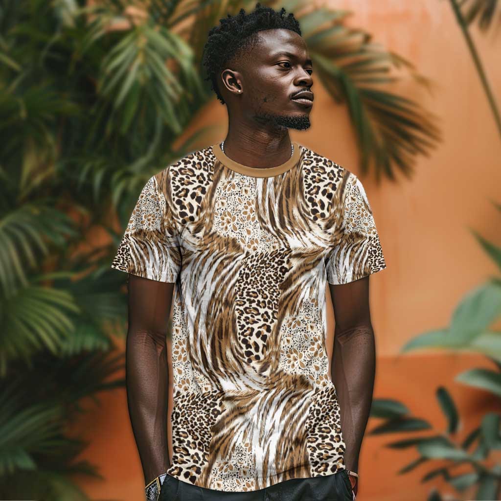 African Wild Animal Skins T shirt Leopard Pattern LT9