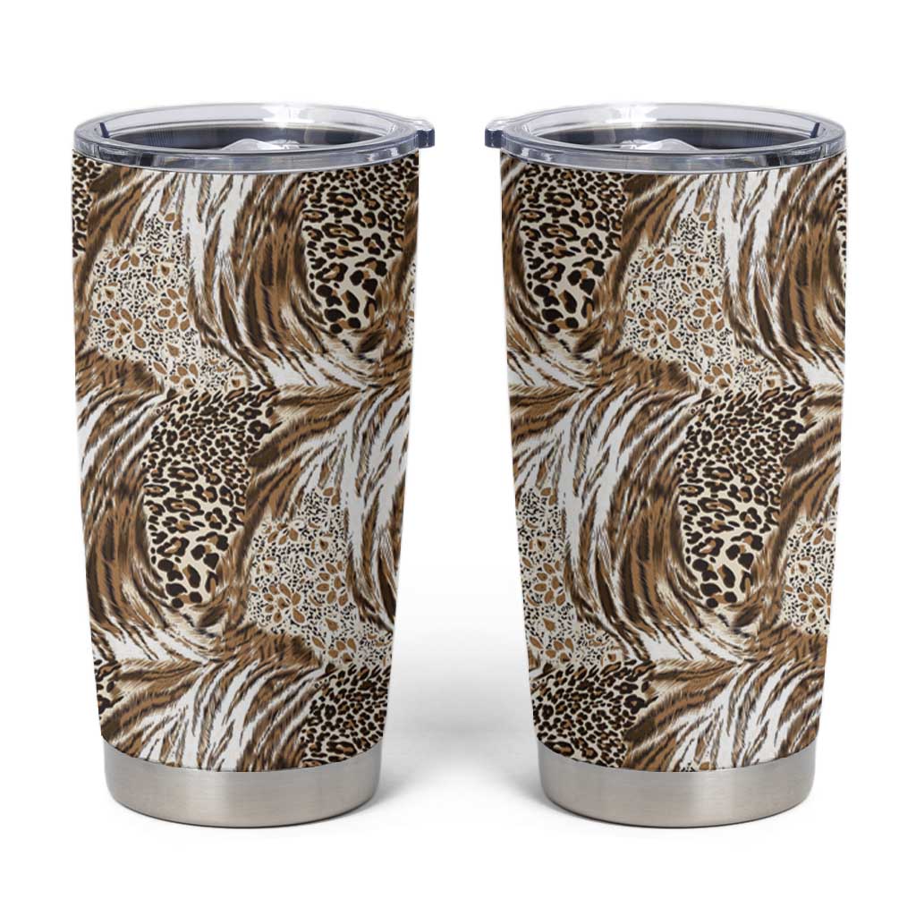 African Wild Animal Skins Tumbler Cup Leopard Pattern LT9