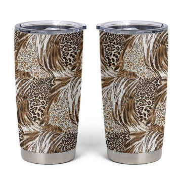 African Wild Animal Skins Tumbler Cup Leopard Pattern LT9