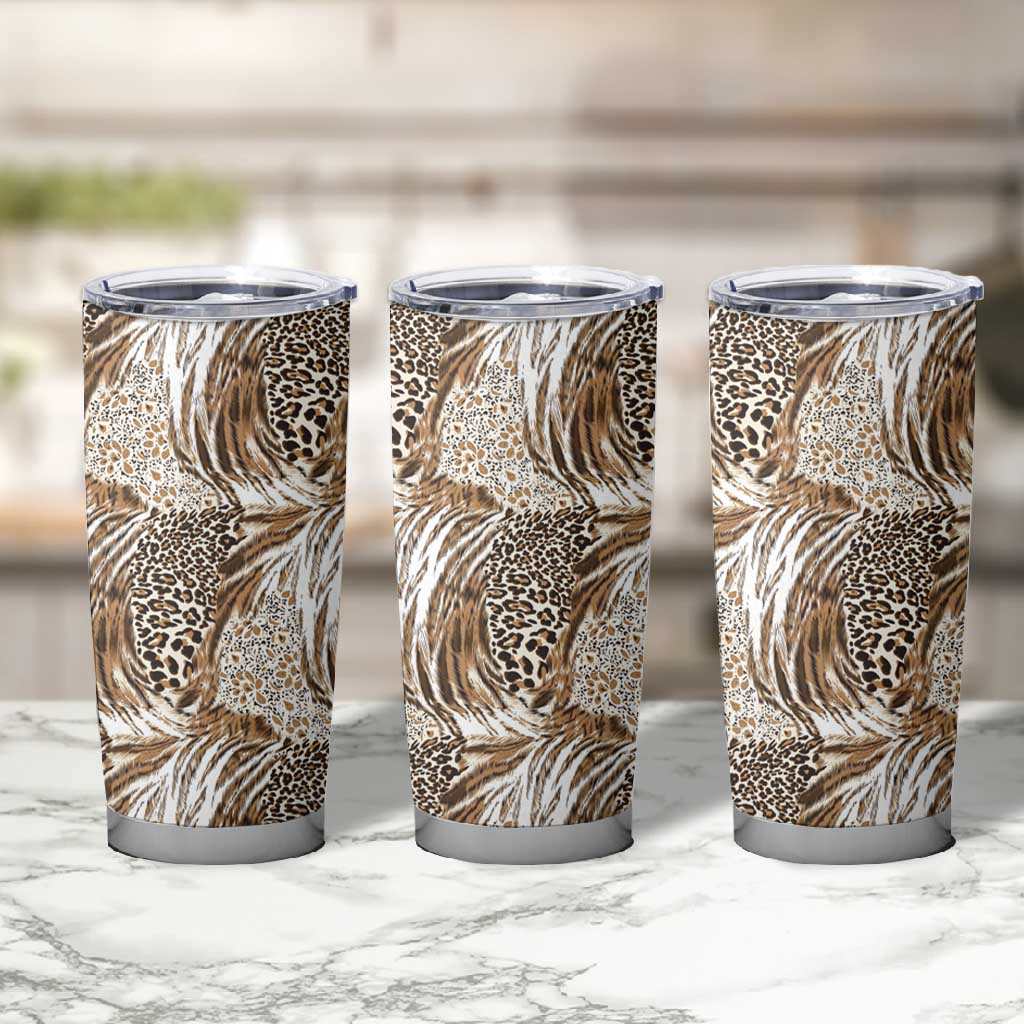 African Wild Animal Skins Tumbler Cup Leopard Pattern LT9