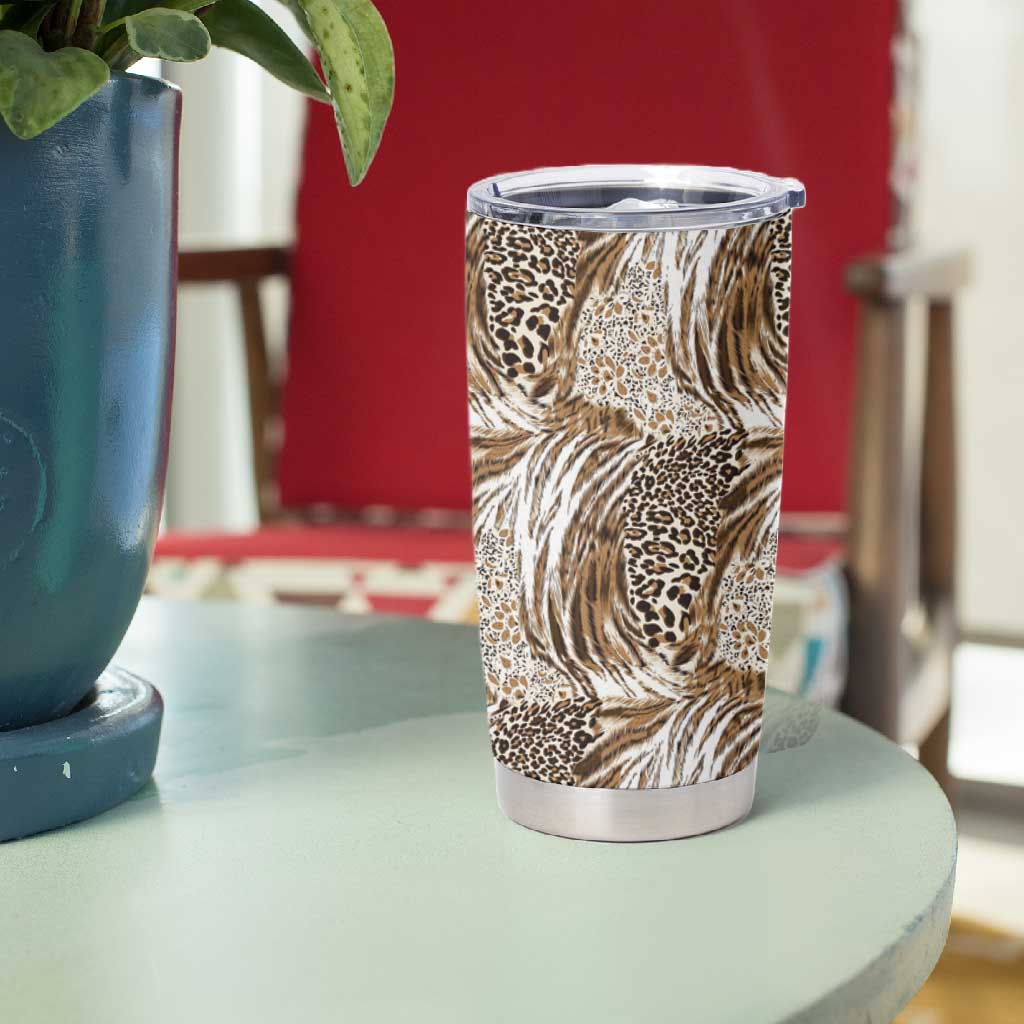 African Wild Animal Skins Tumbler Cup Leopard Pattern LT9