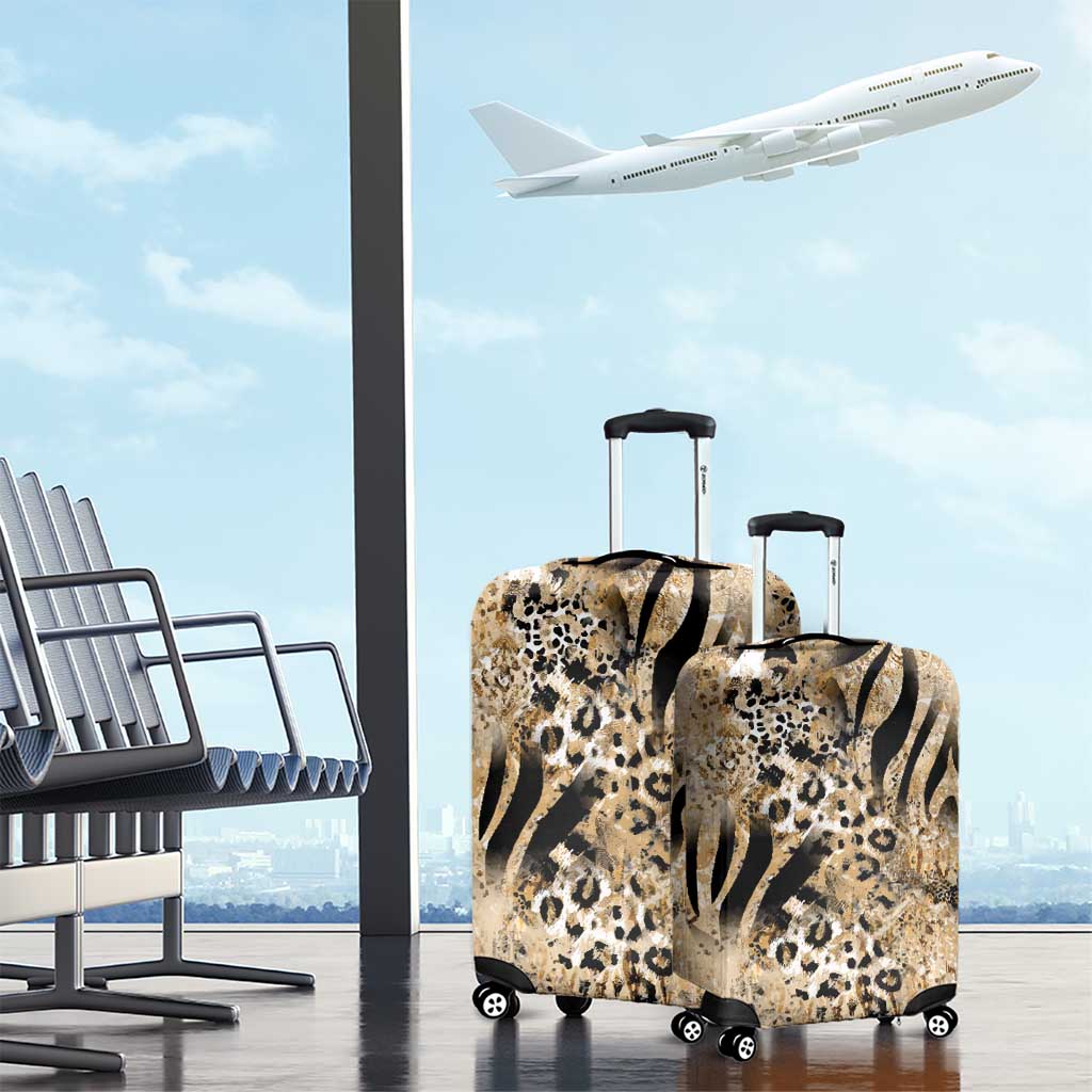 Wild Animal Skins Luggage Cover Zebra Tiger Leopard Mix Skin LT9