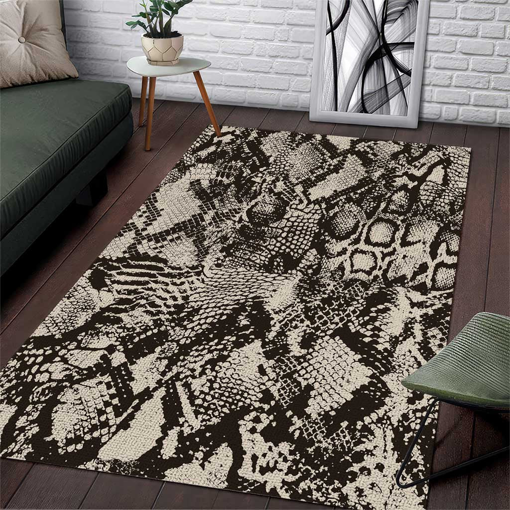 African Wild Animal Skins Area Rug Snake and Crocodile Mix Skin LT9