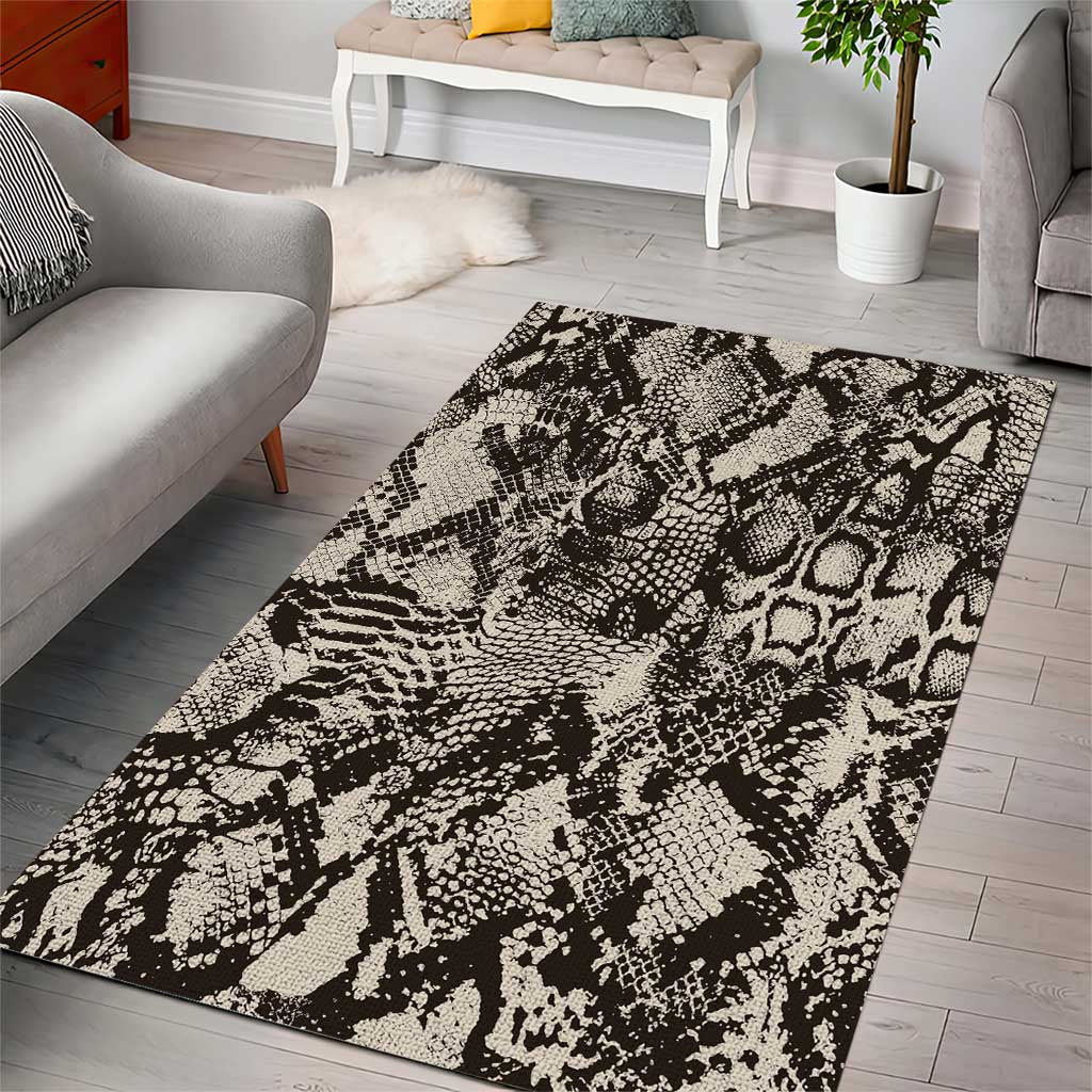 African Wild Animal Skins Area Rug Snake and Crocodile Mix Skin LT9