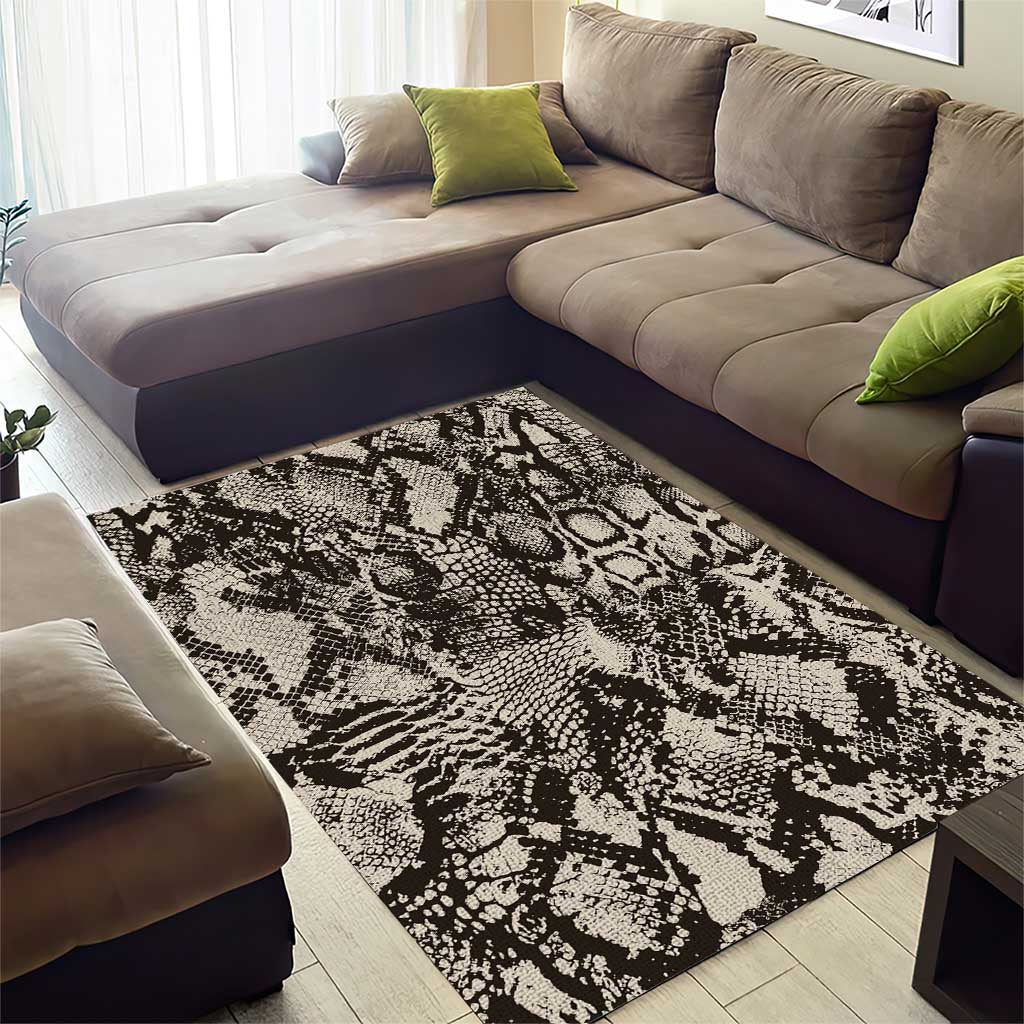 African Wild Animal Skins Area Rug Snake and Crocodile Mix Skin LT9