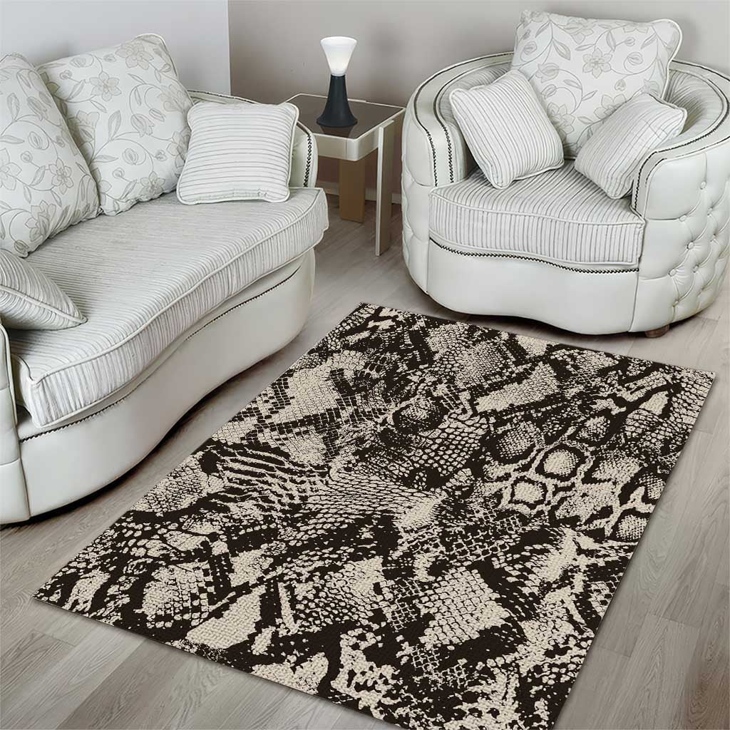 African Wild Animal Skins Area Rug Snake and Crocodile Mix Skin LT9