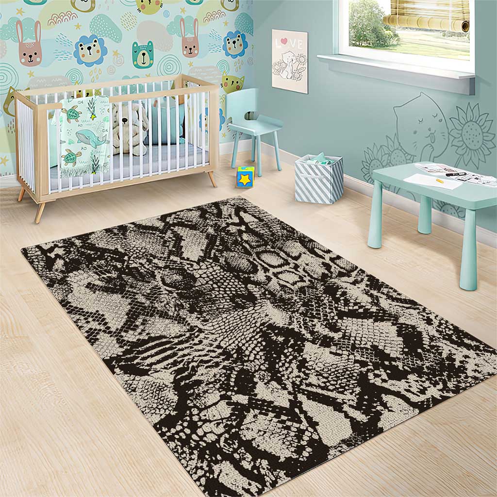 African Wild Animal Skins Area Rug Snake and Crocodile Mix Skin LT9